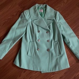 Old navy green coat.